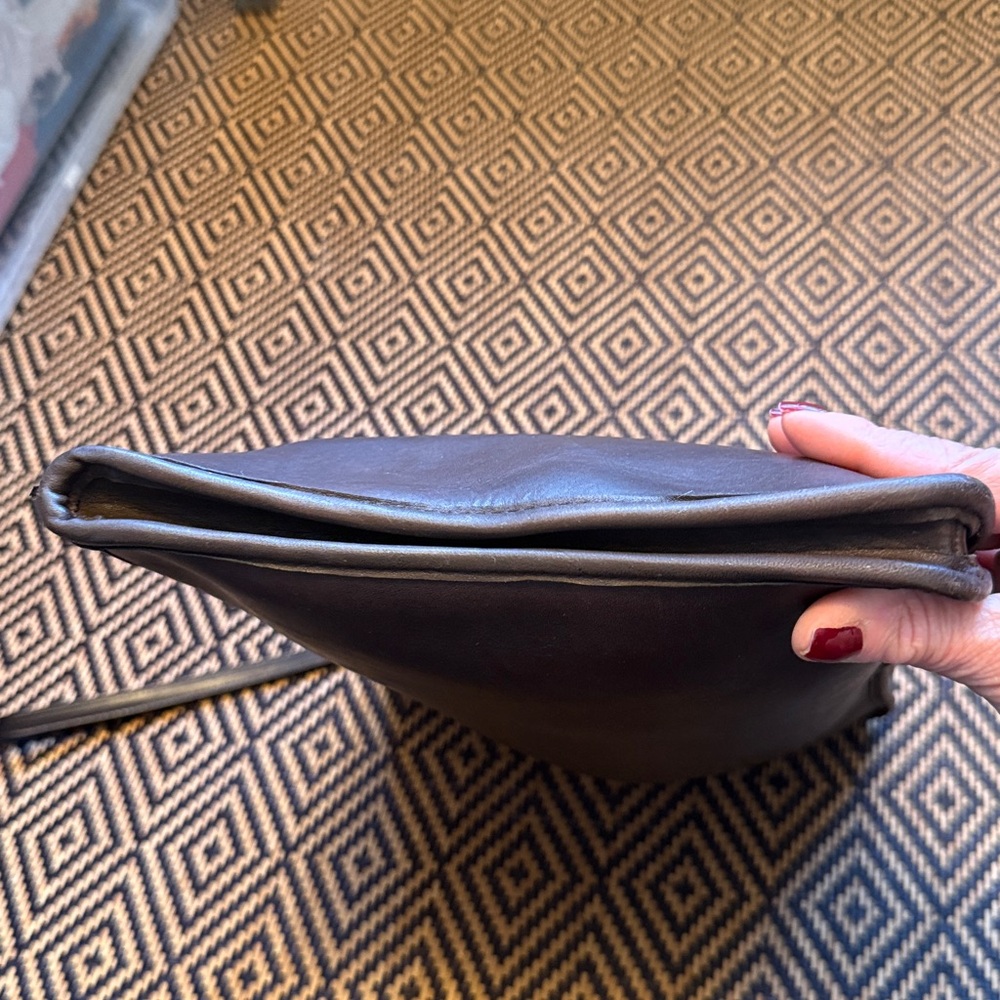 Vintage Coach slim clutch large 9555 MOCHA GLUE IN REGISTRATION NEW YORK CITY - Picture 11 of 16